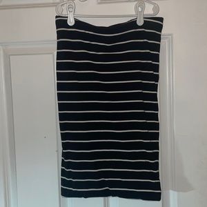 H&M Black and White Striped Pencil Skirt **PRICE DROP!!**